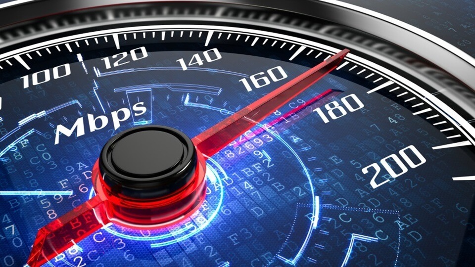 internet speed gauge MBPS
